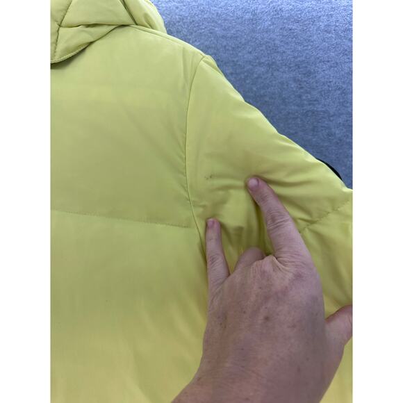 Alpine Design Women’s sz M Dream Puff Jacket Neon Yellow Down Winter Coat Cozy - Picture 5 of 15